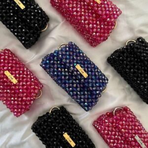 Crystal Beaded Handmade Purse