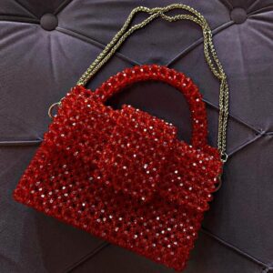 Crystal Beaded Handmade Purse