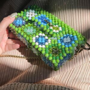 Crystal Beaded Handmade Purse