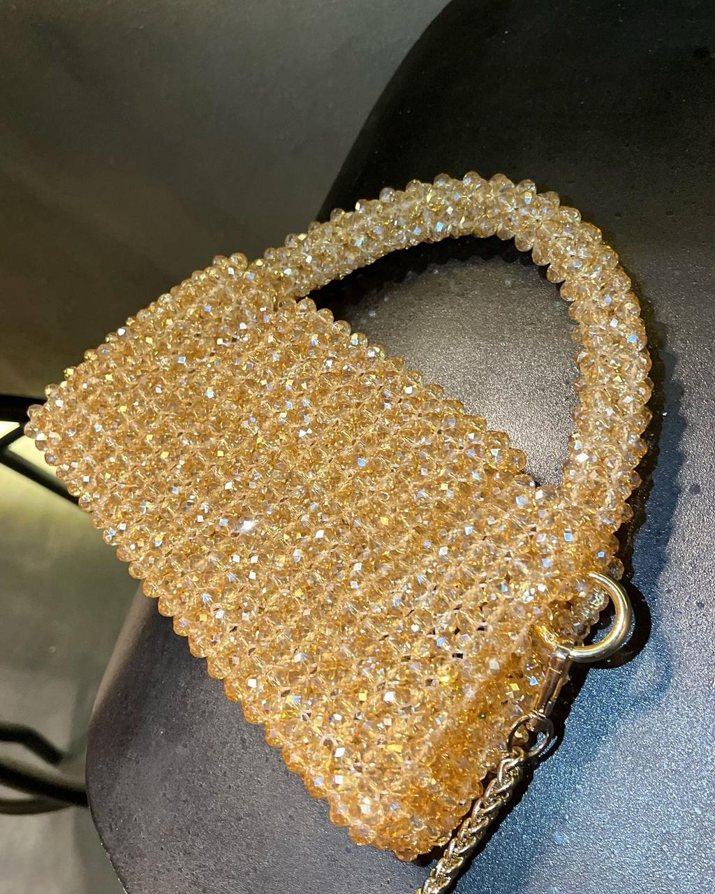 Crystal Beaded Handmade Purse - Image 2