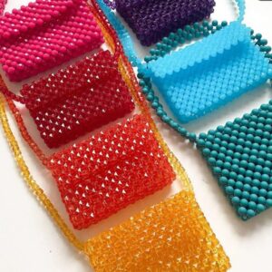 Crystal Beaded Handmade Purse