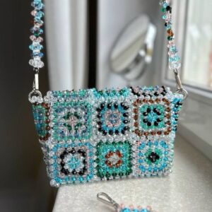 Crystal Beaded Handmade Purse